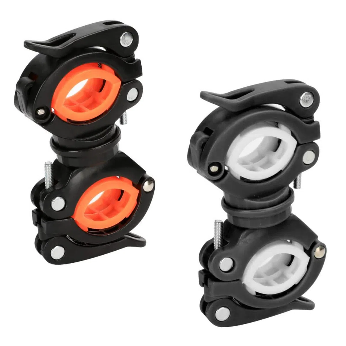 2 Pezzi Morsetto della Torcia della Bici,Supporto luci per Bicicletta Staffa per Luce della Bicicletta Adatto a Una varietà di Biciclette