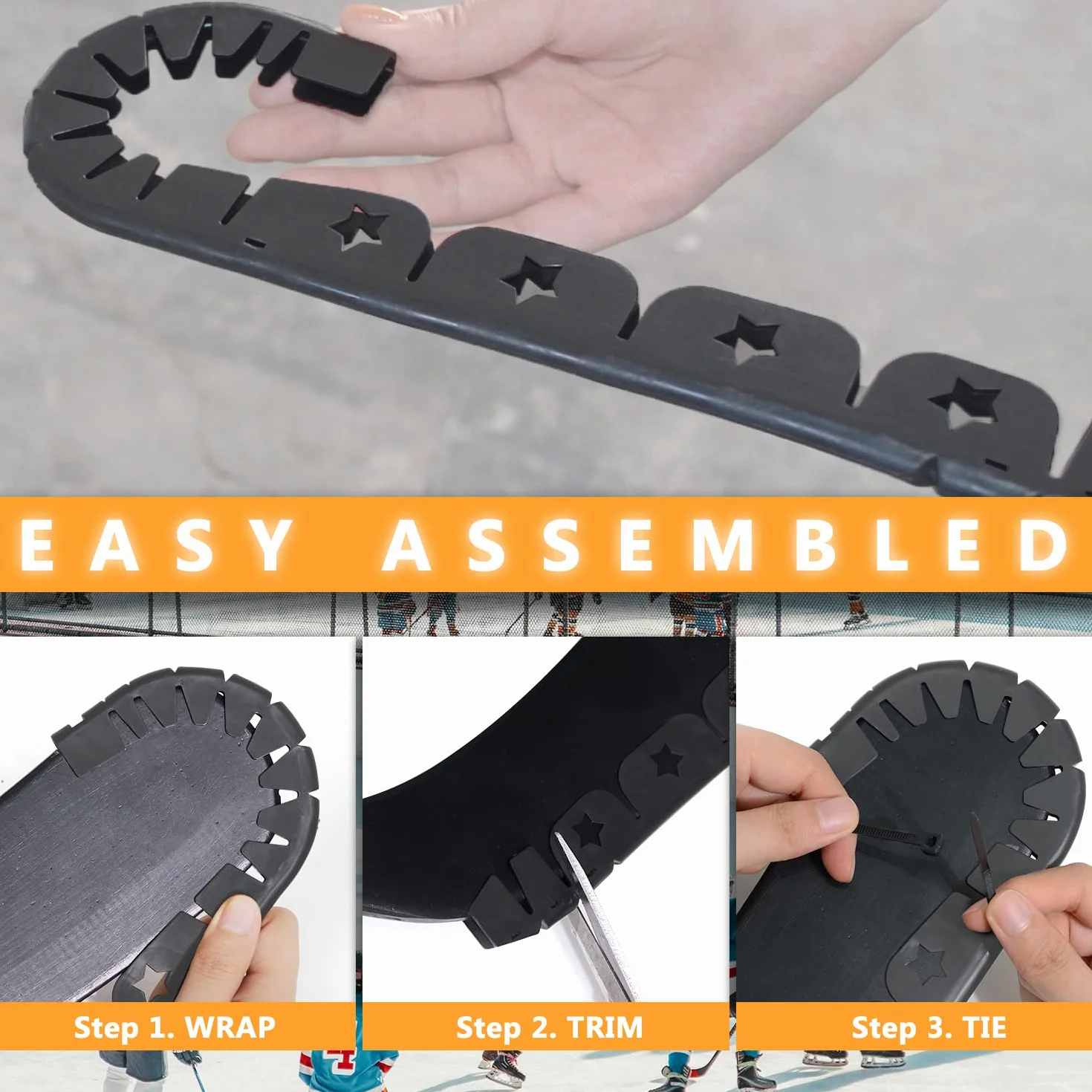 Protezione per mazza da hockey su ghiaccio, protezione per lama e bordi per allenamento di hockey fuori ghiaccio all'aperto e aiuto per pratica sportiva, regali per hockey, accessori,