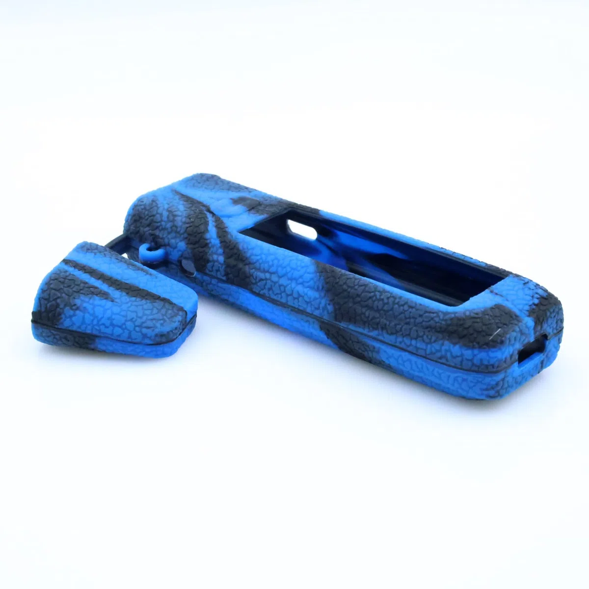 Custodia in silicone compatibile con OXVA XLIM 3 Ultra Kit, protettiva, resistente, custodia, custodia, custodia, custodia, custodia, cover, involucro, gel, scudo (nero blu)