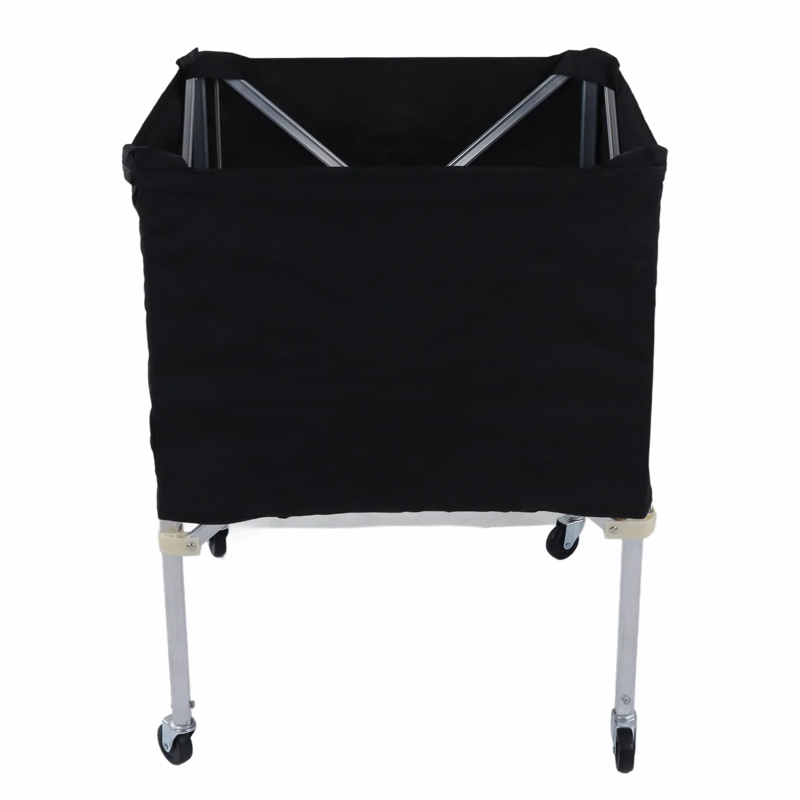 DAUERHAFT Carrello Porta Palloni con Ruote, Carrello Porta Palloni Mobile Pieghevole per Pallavolo