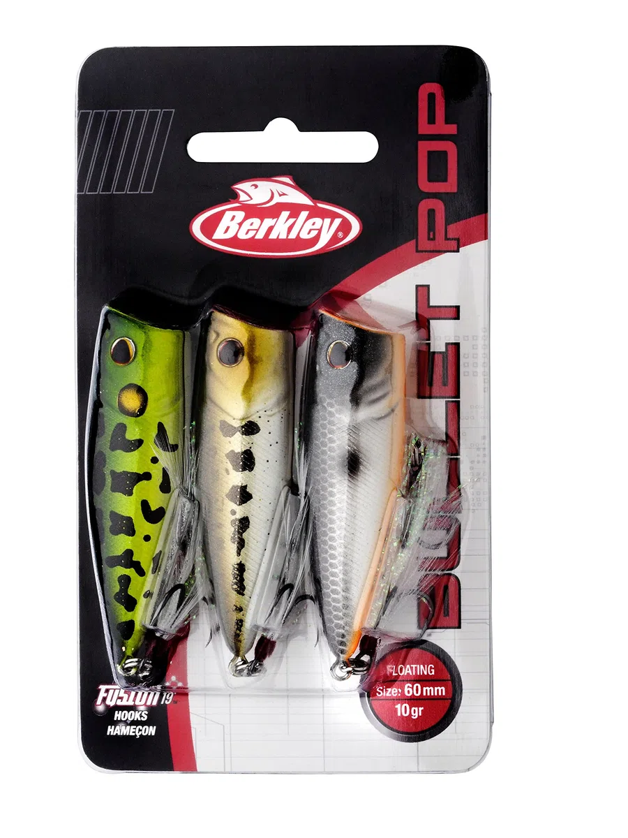 Berkley Unisex Adult Bullet Pop Hard Bait Assorted, 60 mm