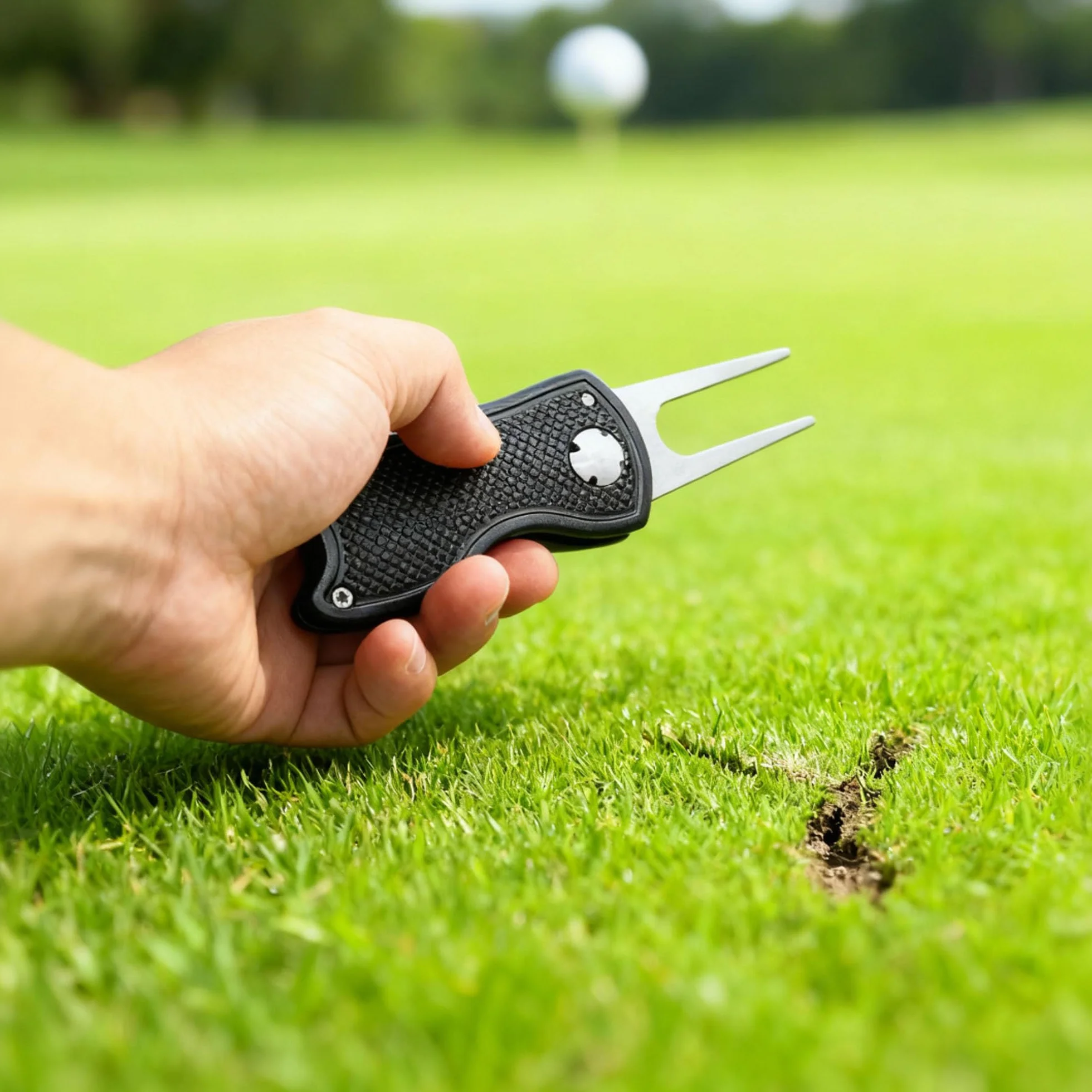 2 Pezzi Forcelle Da Golf Strumento Di Marcatore, Pitch Fork Golf, Golf Divot Strumento Di Riparazione, Per La Riparazione Di Tappeti Erbosi Verdi E Golf, Con Pennarello Magnetico Per Golfisti