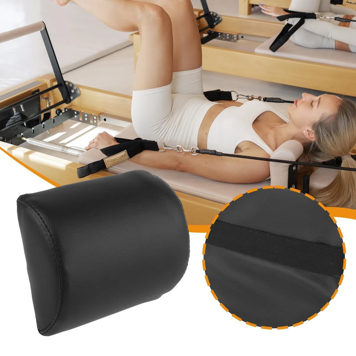 Cuscino per pilates, cuscino per yoga per Reformer, supporto compatto multiuso per testa e collo, per palestra, ufficio, esercizi a casa