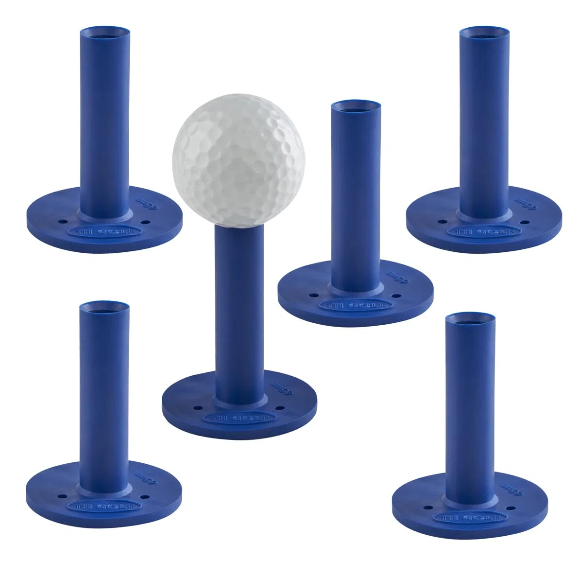 TH Golf Tees da golf in gomma di alta qualità, confezione da 6, resistenti e di lunga durata, in diverse misure e colori, per conducenti, legni e ferri da stiro