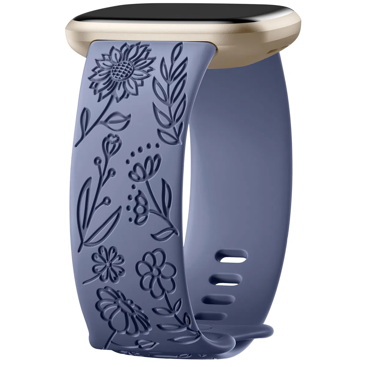 Oielai Cinturini Girasole Compatibile con Fitbit Versa 3/Fitbit Versa 4/Fitbit Sense/Fitbit Sense 2 Cinturini Donne, Cinturino in silicone morbido per Versa 3/Versa 4/Sense 2/Sense