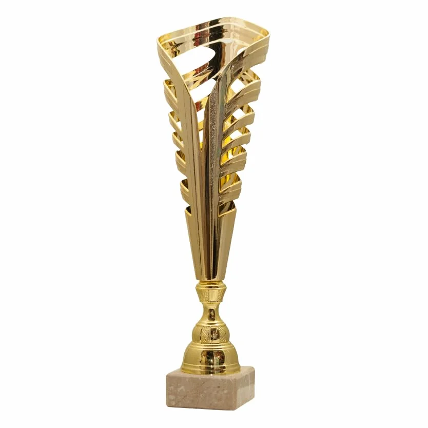 Coppa Dorata Targhetta Personalizzata Altezza 33 cm