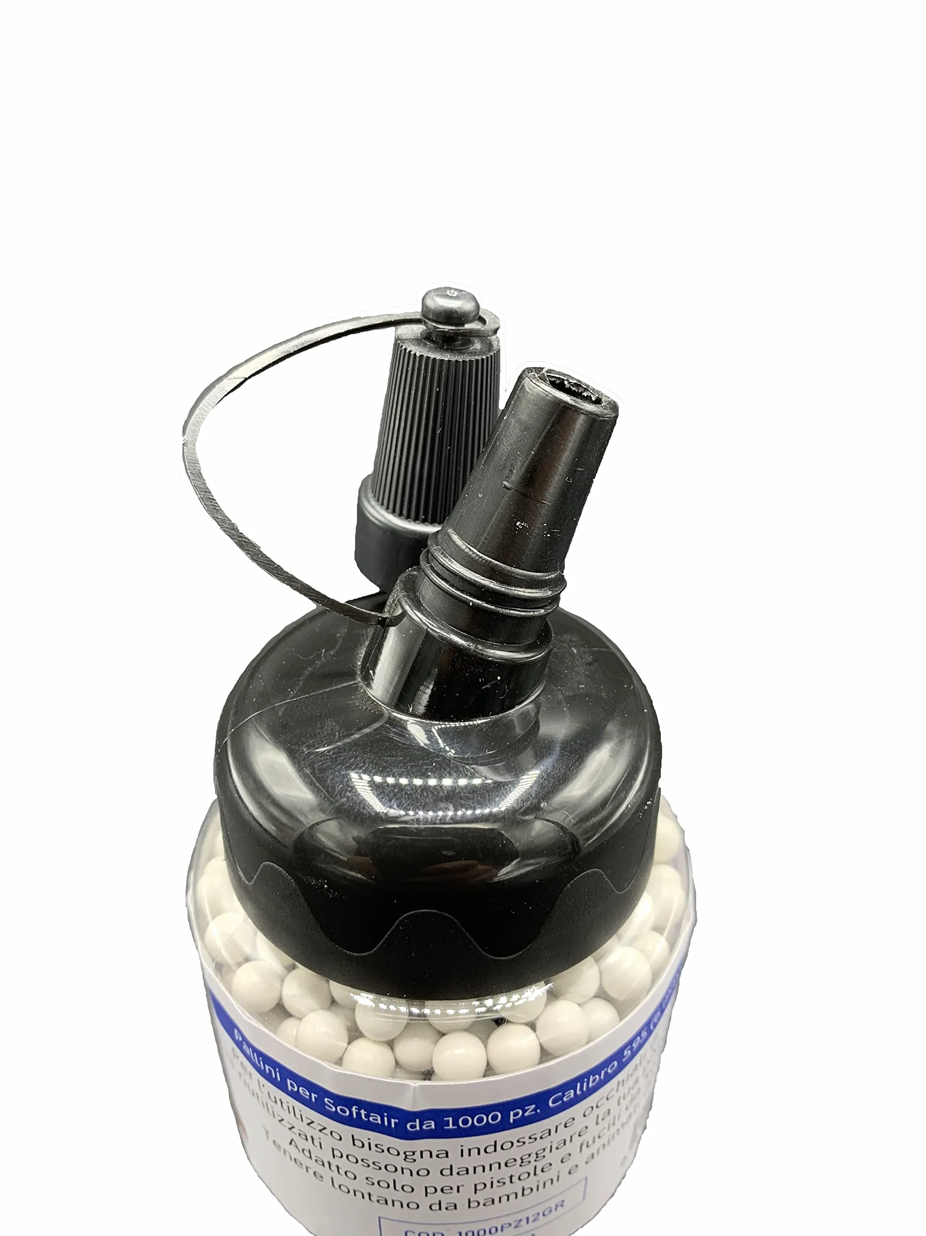 Biberon Pallini da Softair Airsoft 6mm 0,12gr 1000 BB Doppia Lucidatura