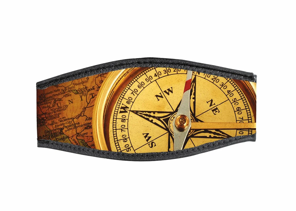 Best Divers IN/Busso-DV, Cinturino Maschera in Neoprene, Doppio Velcro, Bussola
