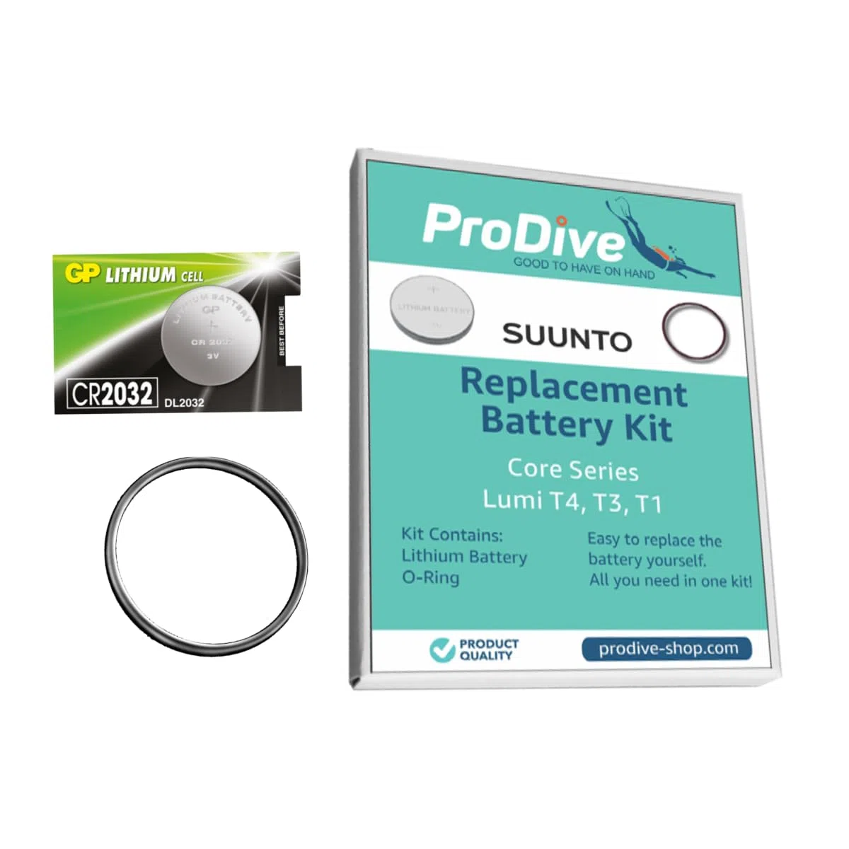 ProDive Kit Batteria per Suunto Lumi Core Wristop Computer Orologio Sportivo