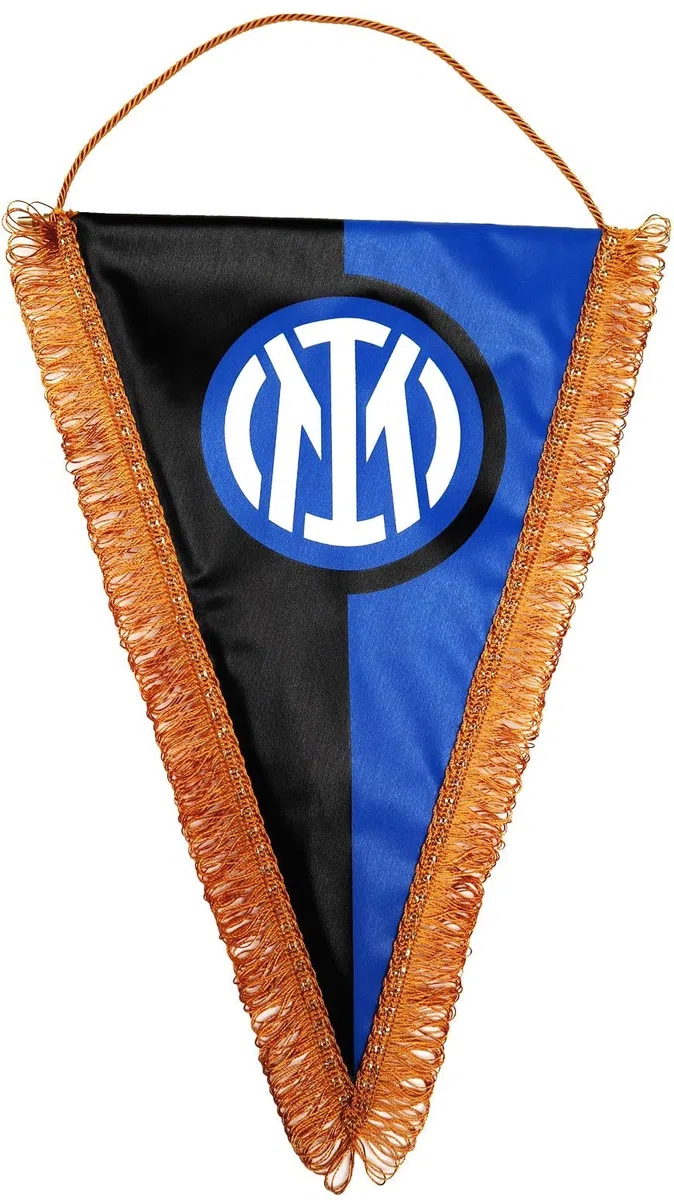Giemme Gagliardetto Inter Ufficiale Logo Nuovo Misura cm. 14 x 17 Triangolare nerazzurro GAGIN14X17NALN1200