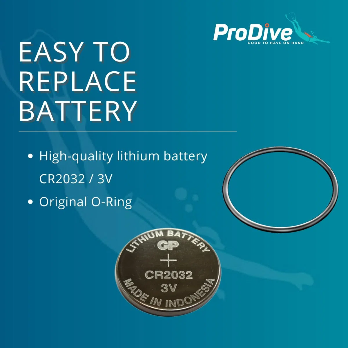 ProDive Kit Batteria per Suunto Lumi Core Wristop Computer Orologio Sportivo