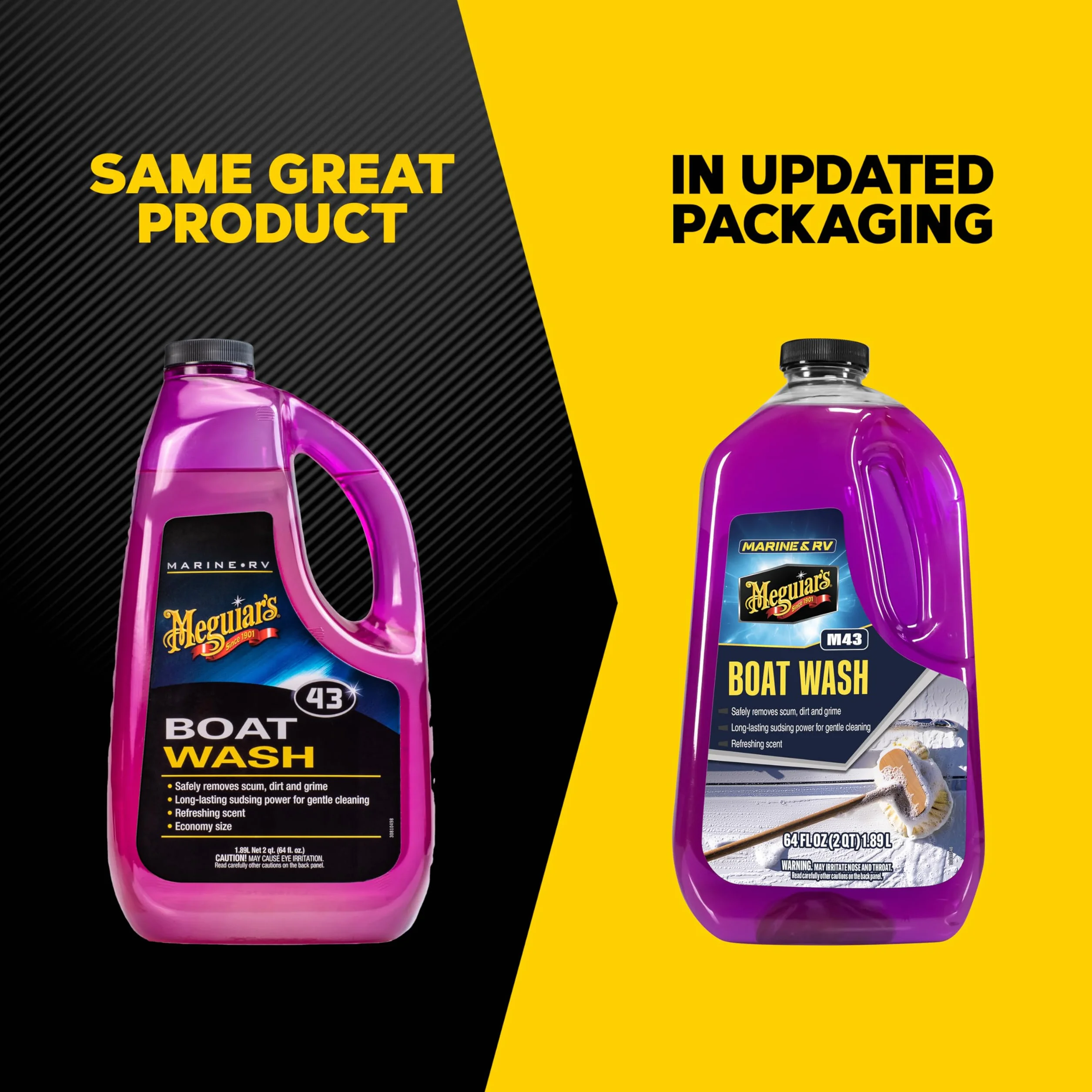 Meguiar's Marine Rv 43 - Detergente per imbarcazioni, 1,89 l, M4364