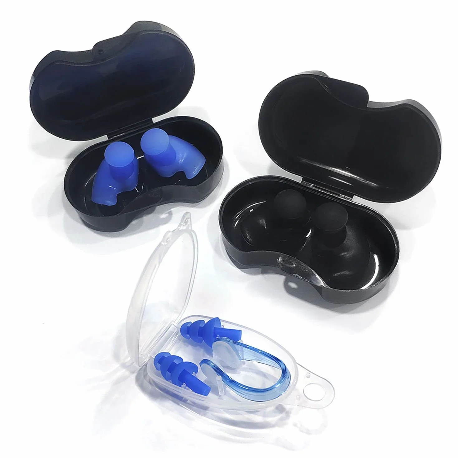 3 paia di tappi per le orecchie da nuoto in silicone per il nuoto per adulti impermeabili riutilizzabili in morbido silicone tappi per le orecchie per la doccia nuoto surf snorkeling e altri sport