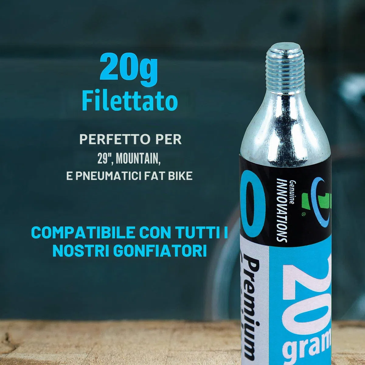 Innovations Threaded CO2 Cartridges Set di 6