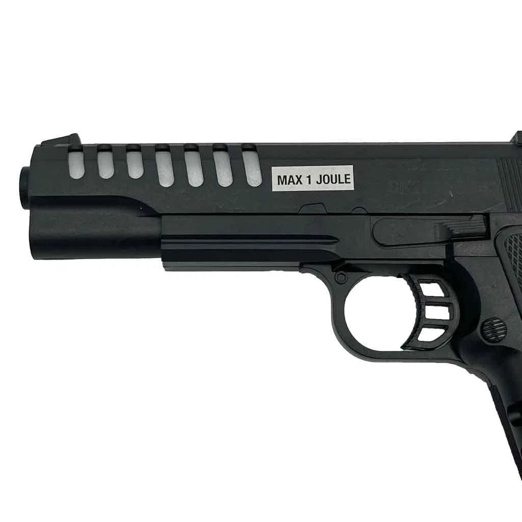 Saigo Hi-capa SG00060 Pistola Airsoft-Modello a Molla-Fuoco Manuale/Colpo per Colpo-Colore: Nero-Potenza 0,3 Joule