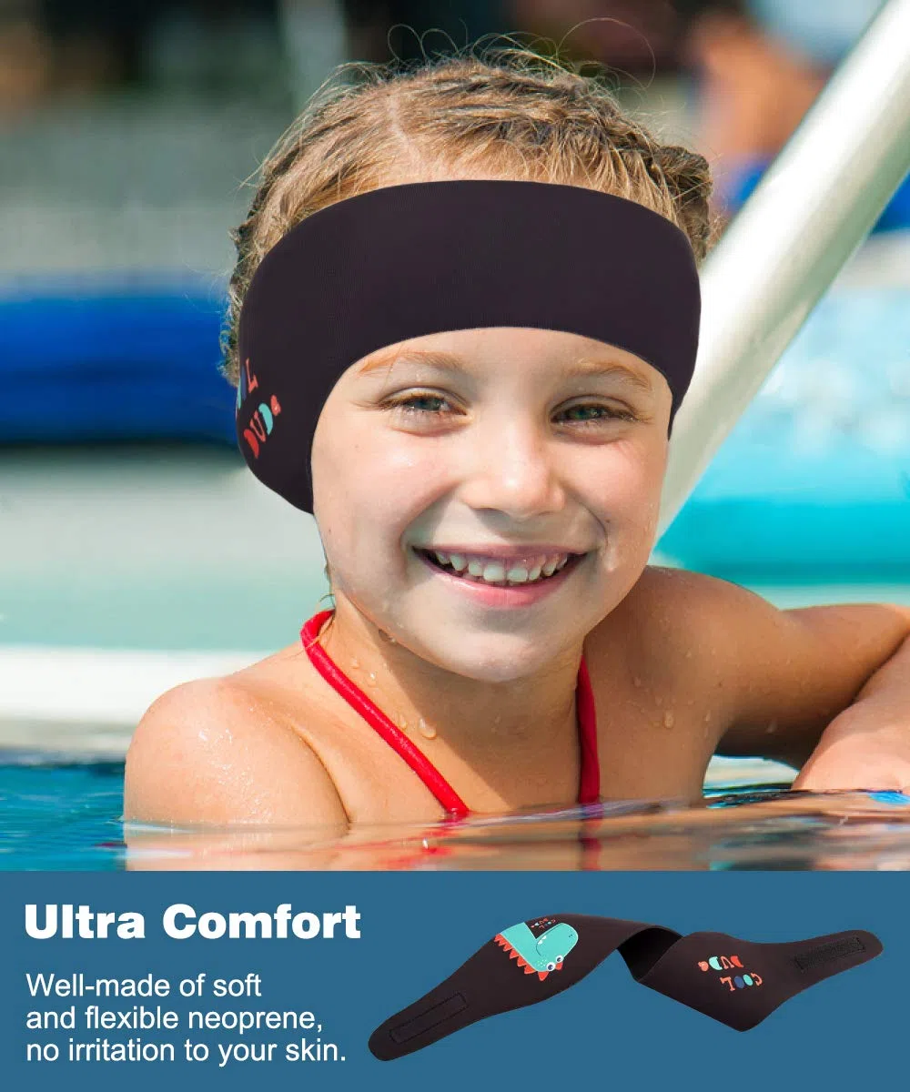 MoKo Fascia da nuoto in neoprene, fascia per orecchie, fascia impermeabile per capelli con elevata elasticità