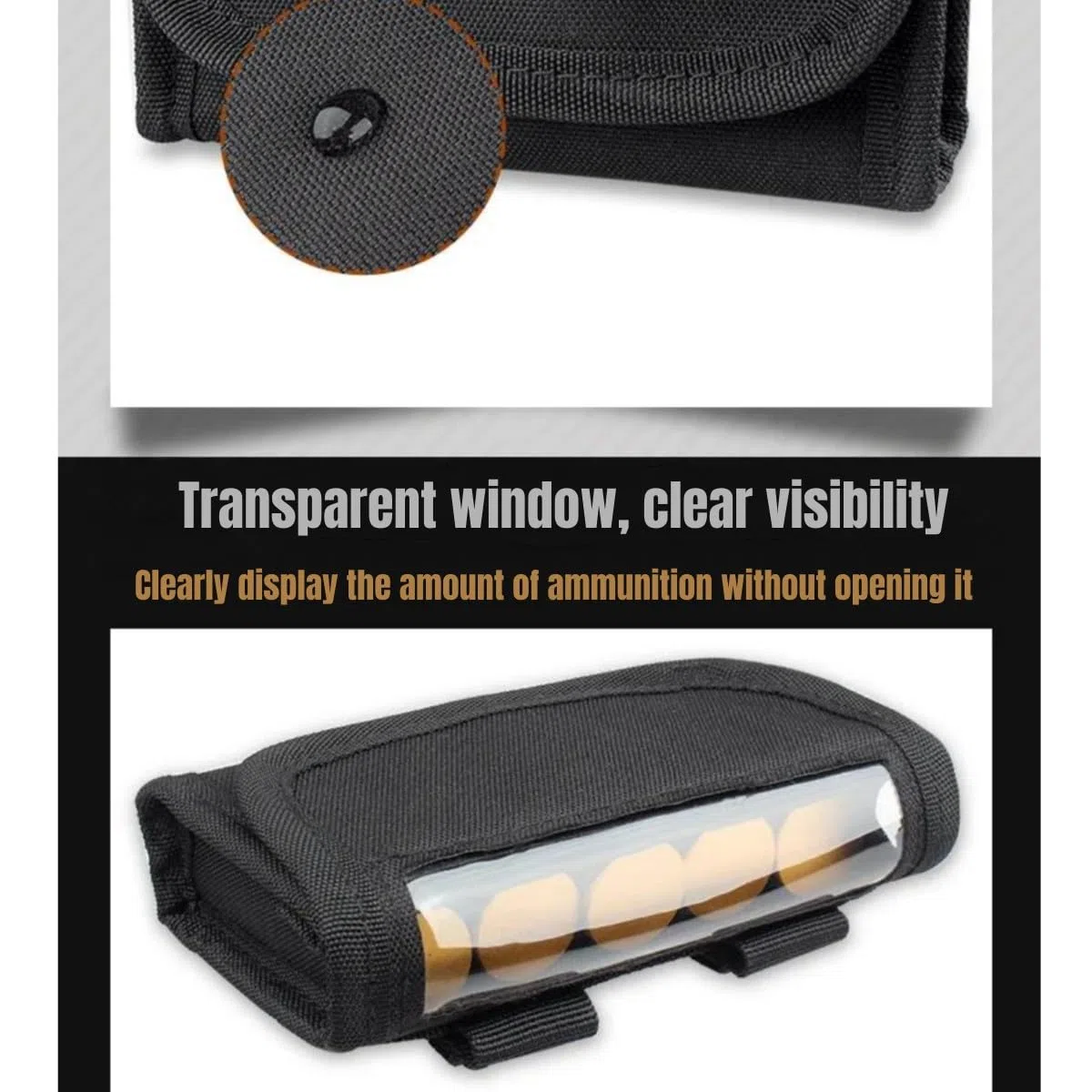 Tactical 5 Rounds Cartridge Pouch Shotgun Shotshell Munizioni Ricarica Molle Pouch Holder per calibro 12/20G