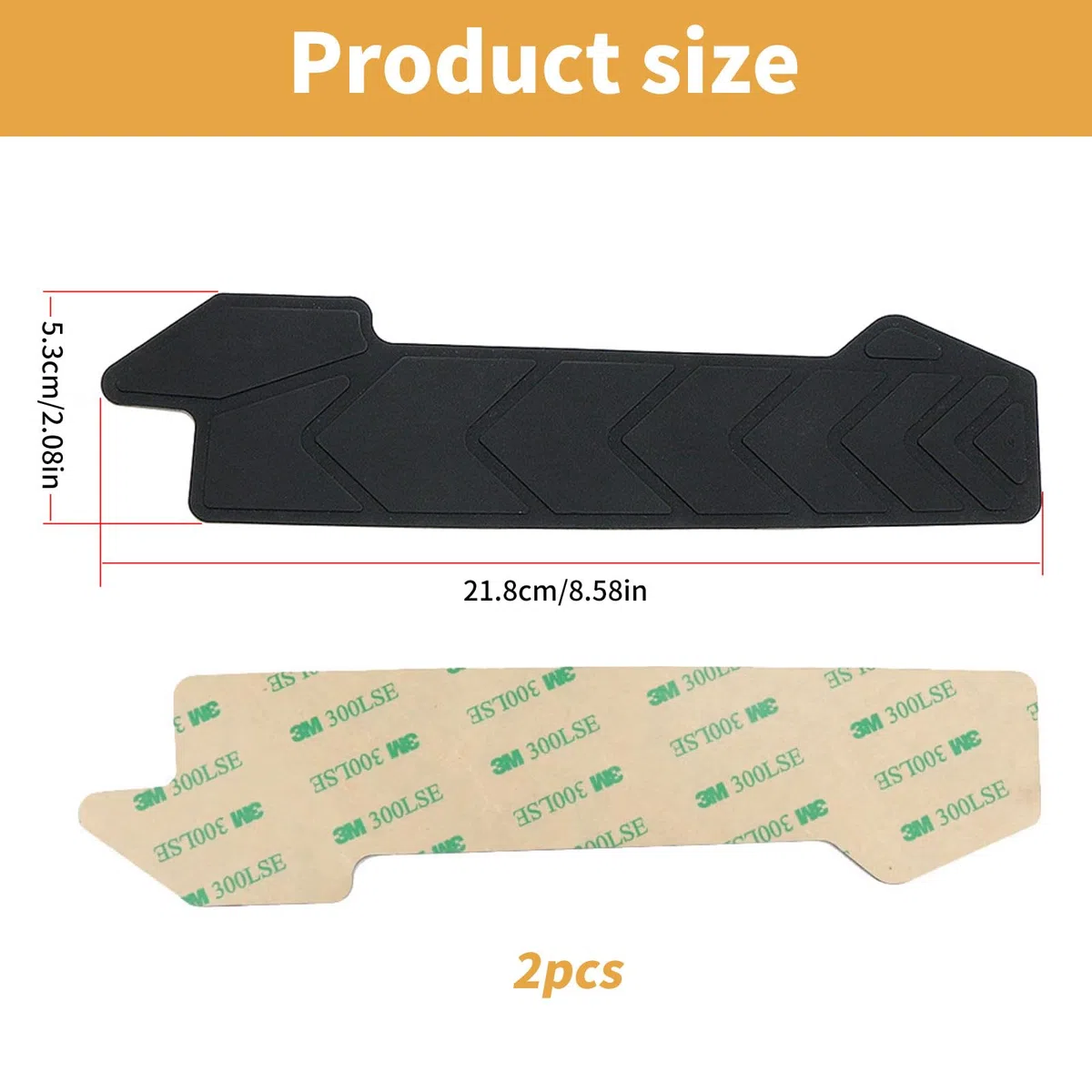 2Pezzi Paracatena per MTB Adesivi in Silicone,Protezione per Telaio della Bicicletta,Protezioni per Catena in Silicone per Mountain Bike,Protezione Nera per Foderi Orizzontali per Mountain Bike