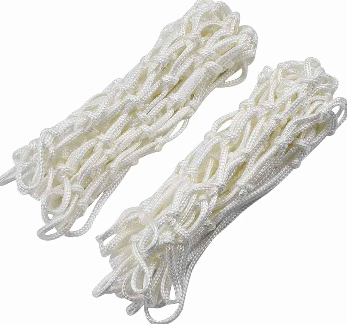 Rete da Basket Ricambio Standard 12 Passanti 205g Polipropilene Bianco