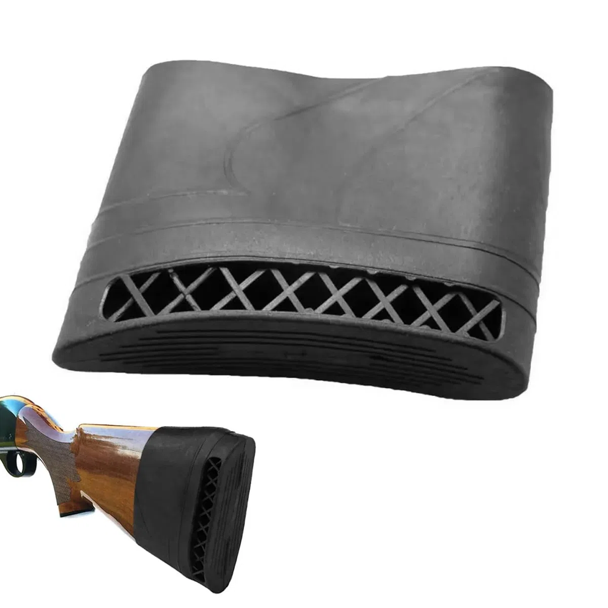 Ammortizzatore In Gomma Per Fucile, Caccia Fucilazione Calcio Della Pistola Recoil Pad, Calciolo In Gomma Per Fucile, Accessorio Del Cuscinetto Di Gomma Di Rinculo Per Fucile Da Caccia All'aperto.