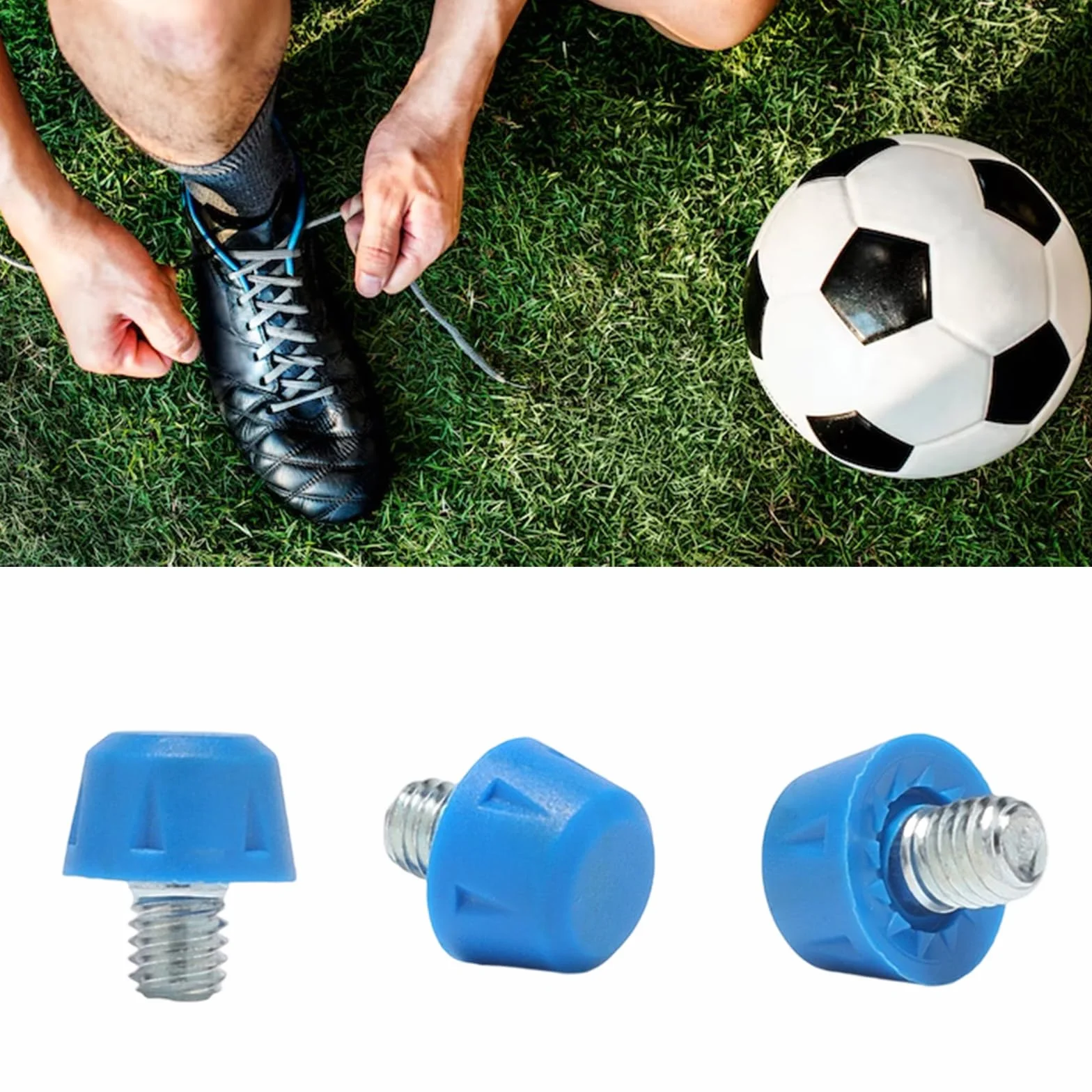 Chiodi da calcio filettati 6 mm, tacchetti di ricambio per allenamento e competizioni