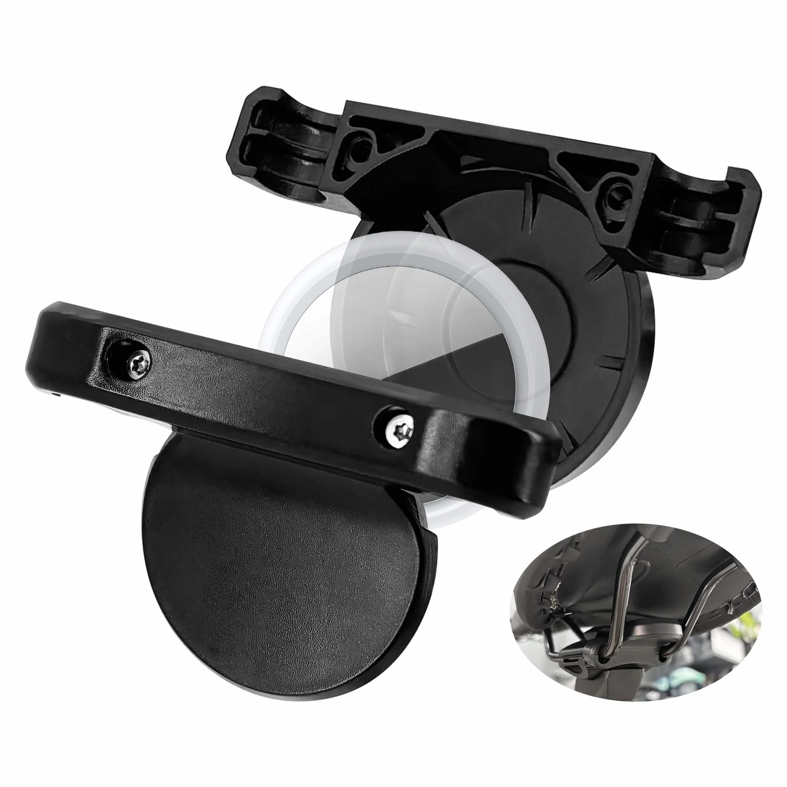 Supporto Nascondiglio Per AirTag Per Bicicletta – Supporto GPS Tracker Per Bici Da Corsa Antifurto, Per AirTag Nascondiglio Bici Da Mountain Bike, Plastica Supporto Per