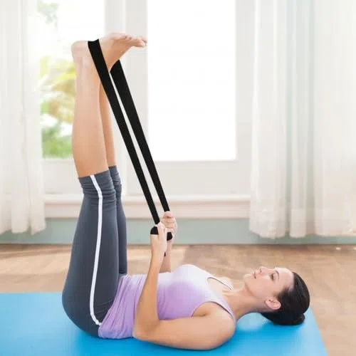 2 Pezzi Cinghia Tappetino Yoga, Tracolla Tappetino Yoga Regolabile, Stuoia Vettore Yoga Strap, Tappetino Yoga con Cinghia da Trasporto per Pilates, Esercizi, Tappetino Esercizi Sport (Nero)