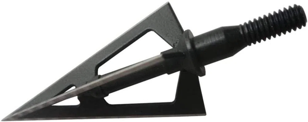 3pcs / 6pcs / 12pcs Fixed 3-Blade Broadhead 100 Grain Black Steel Tiro con L'Arco Broadhead per Arco Composto Frecce e dardi per Balestra per Caccia con Arco e Bersaglio