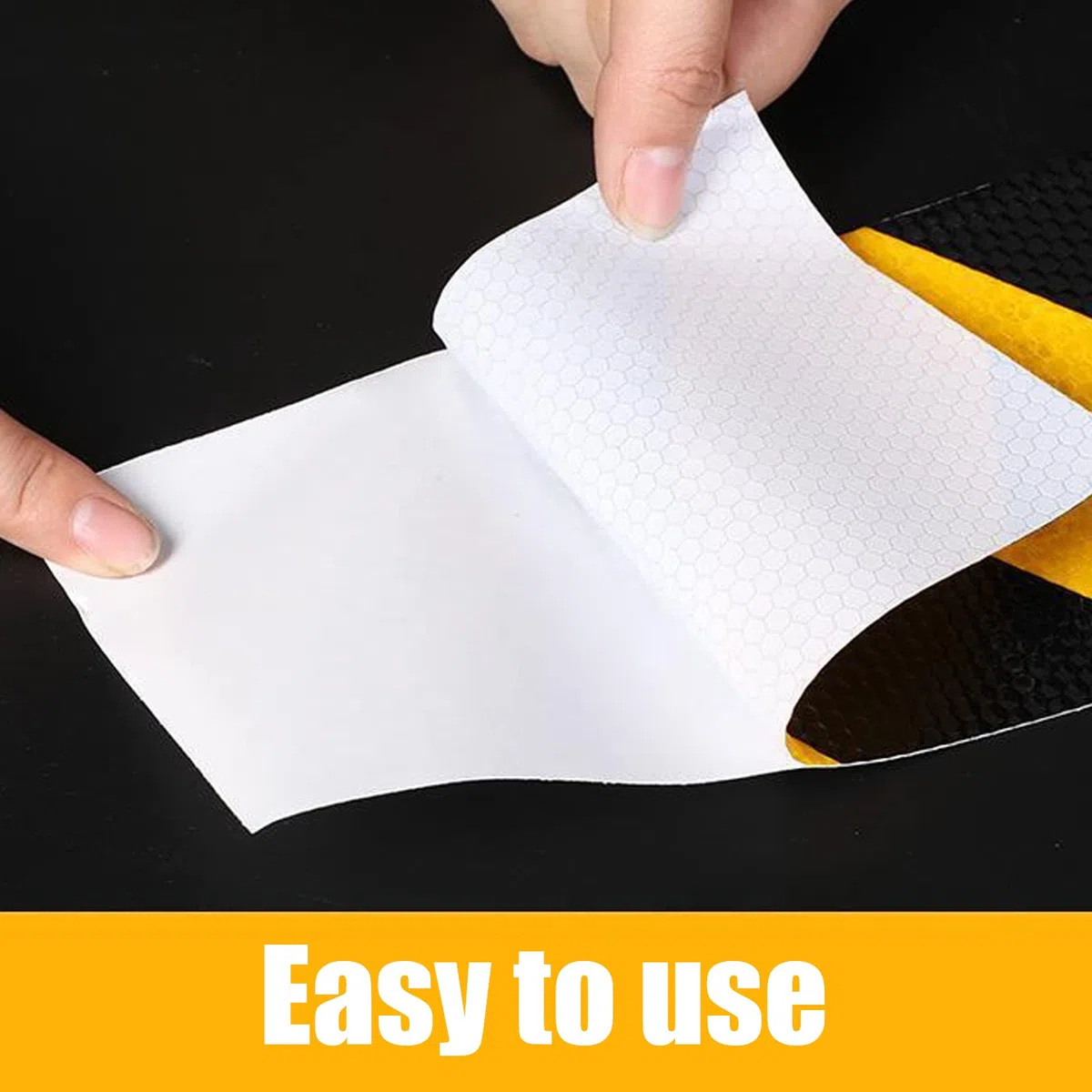 25M x 5cm Nastro Segnaletico Nastro Catarifrangente Alta Visibilità Adesivo Nastro Adesivo Giallo Nero Per Auto Moto Veicoli E Trattori Bicicletta Attività Notturna
