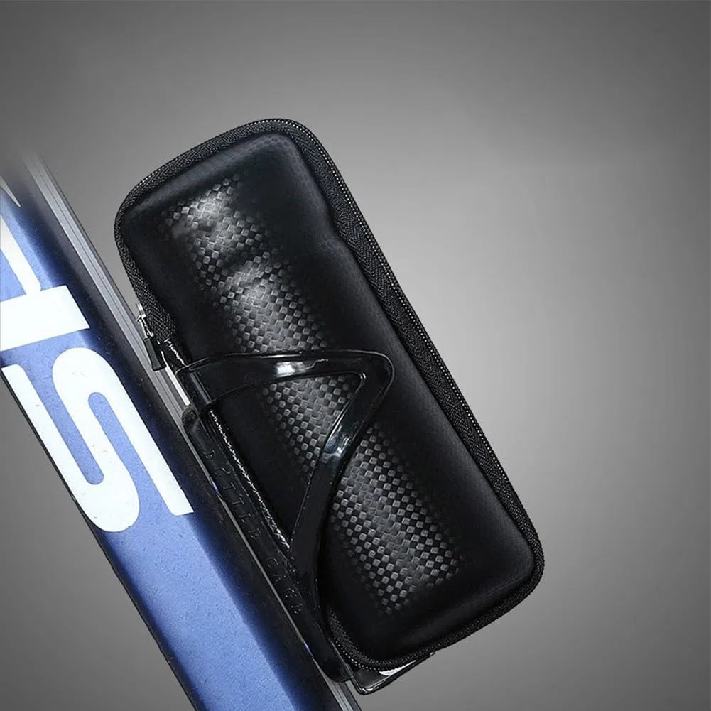 EasyByMall Borsa per attrezzi da ciclismo, borsa per strumenti di riparazione per gabbia portabottiglie, scatola portautensili da riparazione (A)