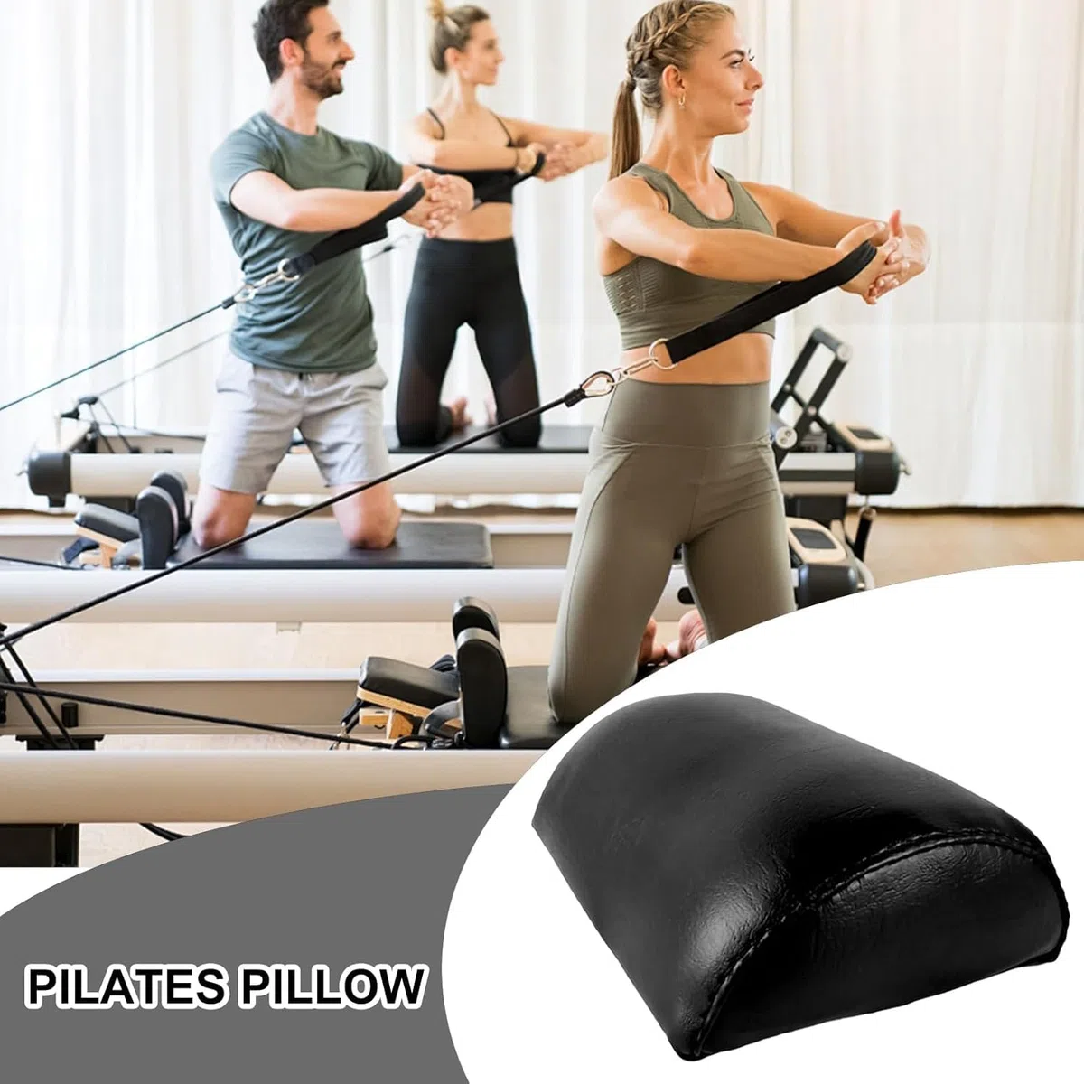 Cuscino per pilates, cuscino per yoga per Reformer, supporto compatto multiuso per testa e collo, per palestra, ufficio, esercizi a casa