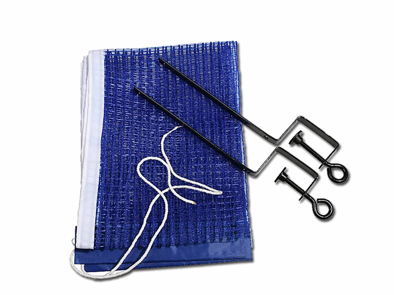 Ncheli Rete da Ping Pong Portatile – Kit Estensibile 180cm – Supporti in Metallo Universali – Rete di Ricambio per Tavolo Sportivo, Scrivania o Giardino – Facile Installazione (Blu)