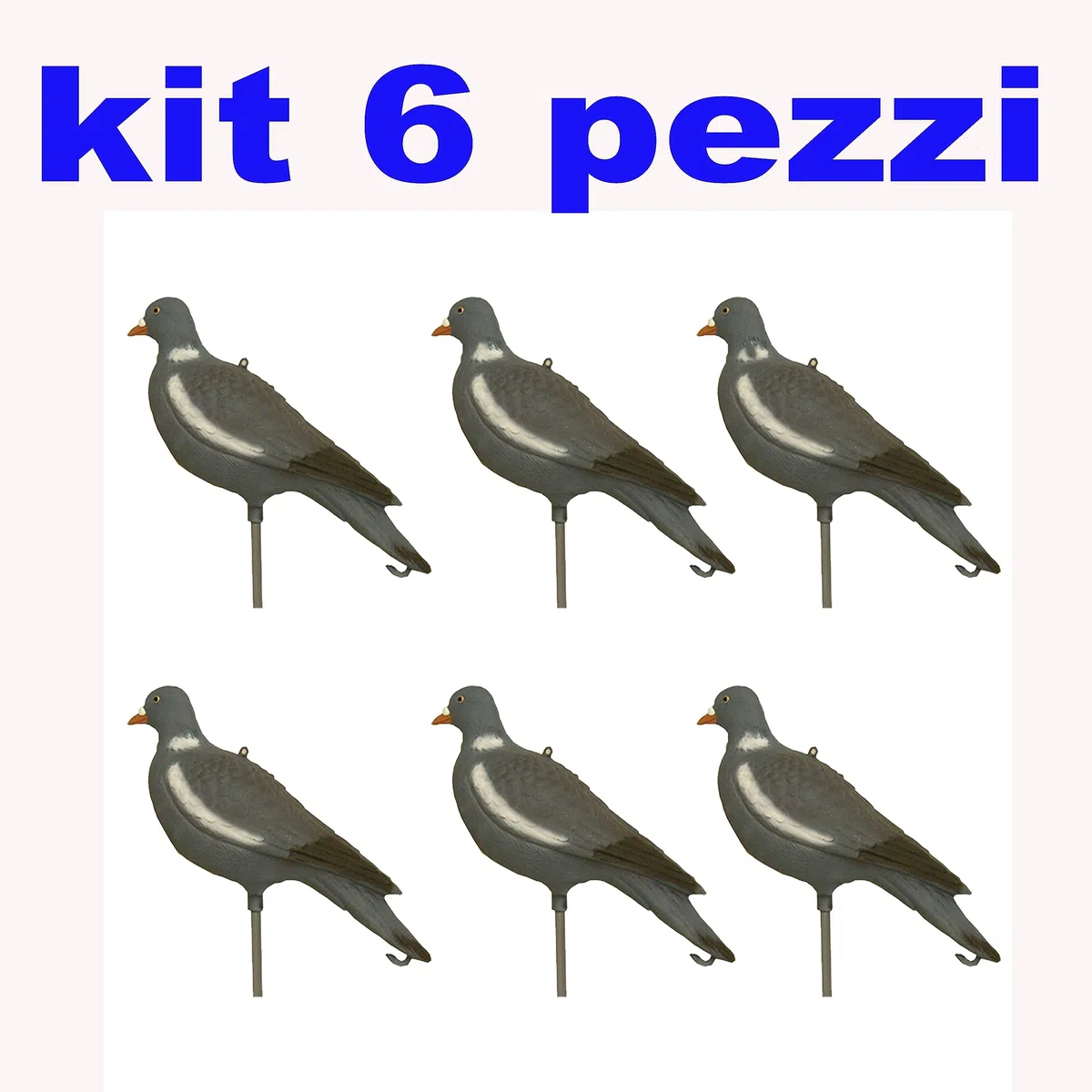 generico Stampo colombaccio Colombo Piccione stampi richiamo colombi Kit 6 Pezzi