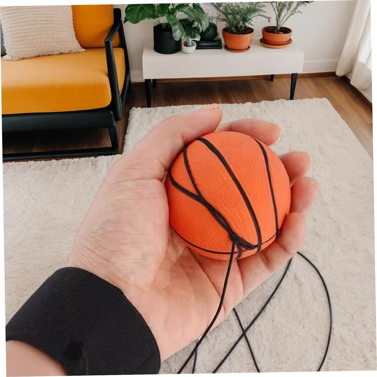 Palli di ritorno del polso sportivo, palla di rimbalzo in gomma da 2 pc su una corda elastica, palline da polso rimbalzante da 60 mm/2,4 pollici, esercizio efficace per il polso e gioca per bambini a