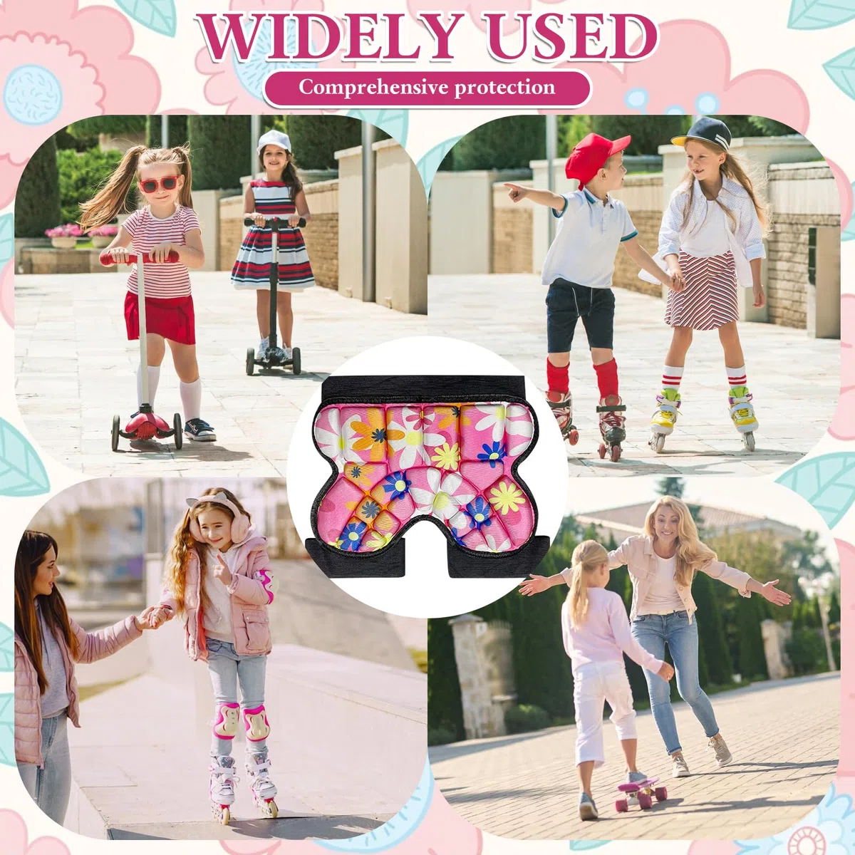 Protezione ispessita per bambini, pantaloncini imbottiti, pantaloni protettivi per bambini da snowboard, protezione imbottita per bambini, pattinaggio, po-pads, protezione per equipaggiamento
