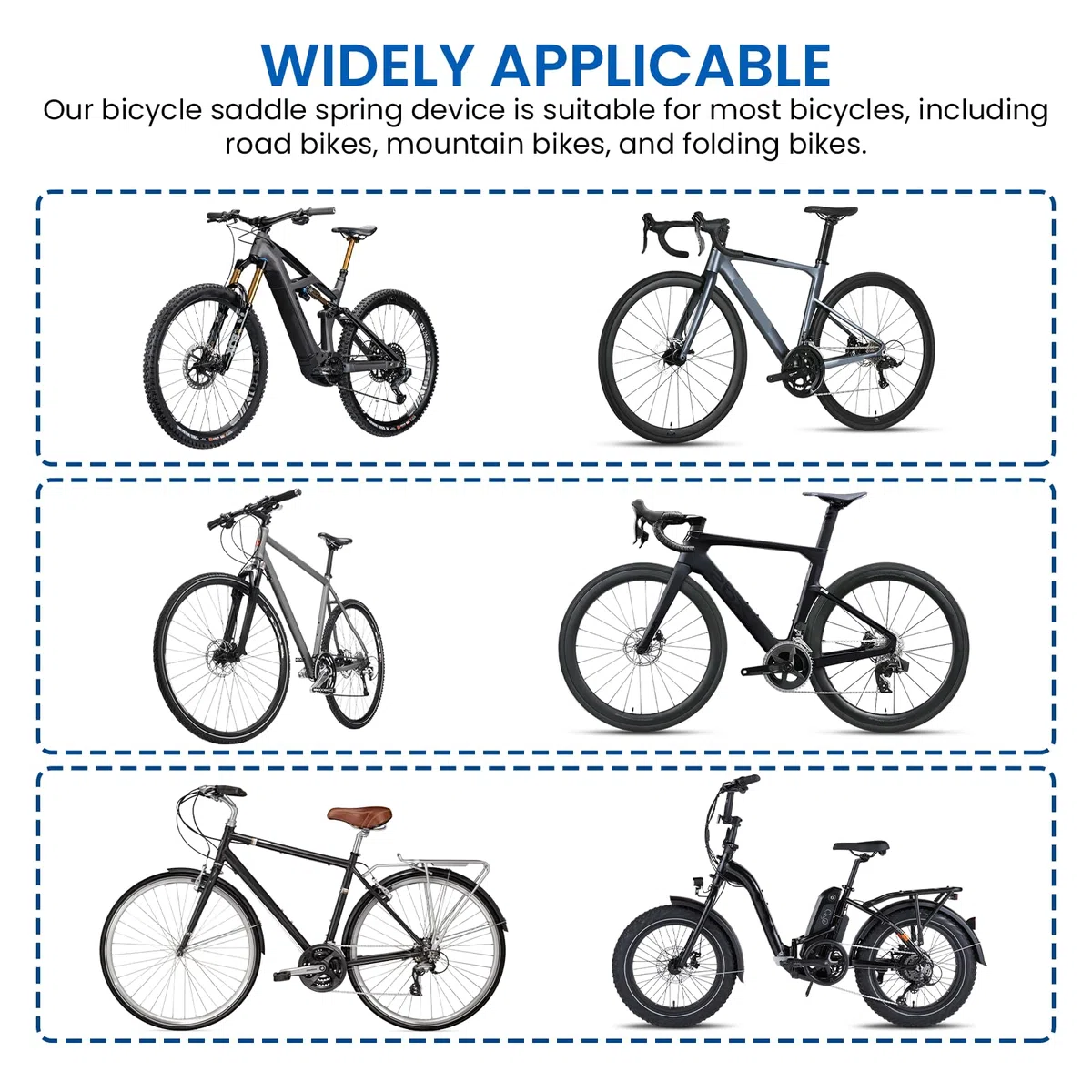 Ammortizzatore per sella ammortizzante, ammortizzatore per bicicletta, per mountain bike, bici da corsa e bici da esterno