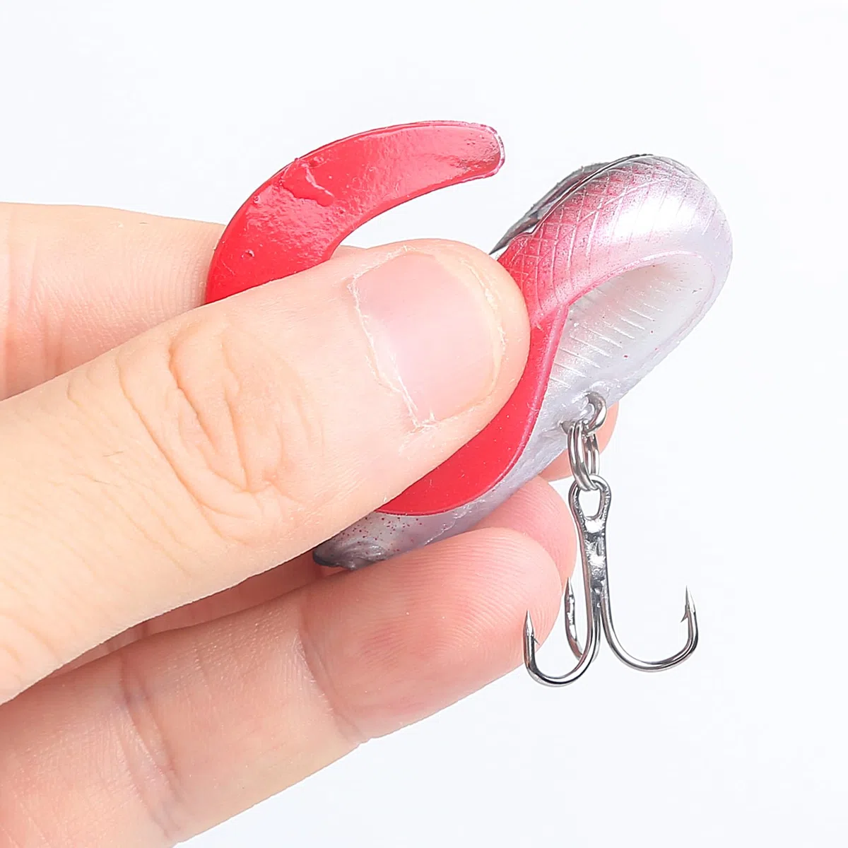 Realure 8 Pezzi Kit di Esche Artificiali Spinning Mare, 5 Dimensioni Shad Spinning, Esche da Pesca per Trote d'Acqua Dolce, Minnow Spin per Acqua Salata, Pesca Alla Trota, Spigola, Salmone