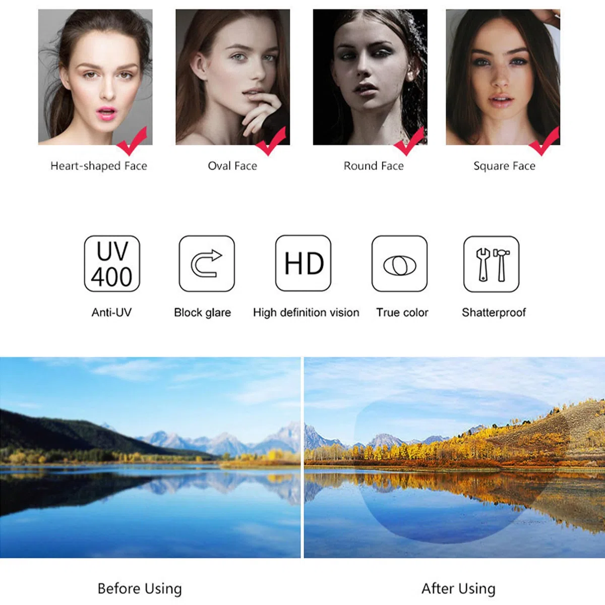 2 Coppie Di Occhiali Da Sole Da Uomo Polarizzato Da Sport Occhiali Da Sole Da Donna Polarizzati Da Bicicletta Uv400 Protezione Occhiali Da Sci, Bicicletta, Corsa