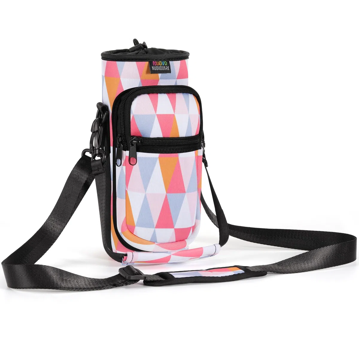 Nuovoware Borsa per Borraccia in Neoprene, 750ml/1000ml/1800ml Custodia per Bottiglia con Tracolla Regolabile Maniglia, Borsa Portatile Porta Borraccia Ciclismo da Escursionismo Campeggio