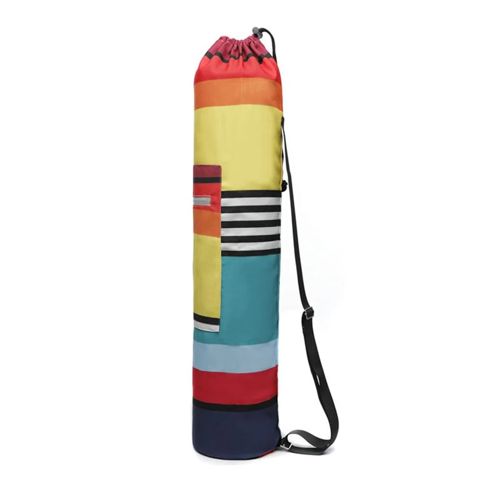Hixingo Borsa per Tappetino Yoga Grande Borsa per Tappetino Yoga con Coulisse Tracolla Regolabile Boemia Borsa a Tracolla per Tappetino Sacca Custodia Tappeto per Palestra Sport
