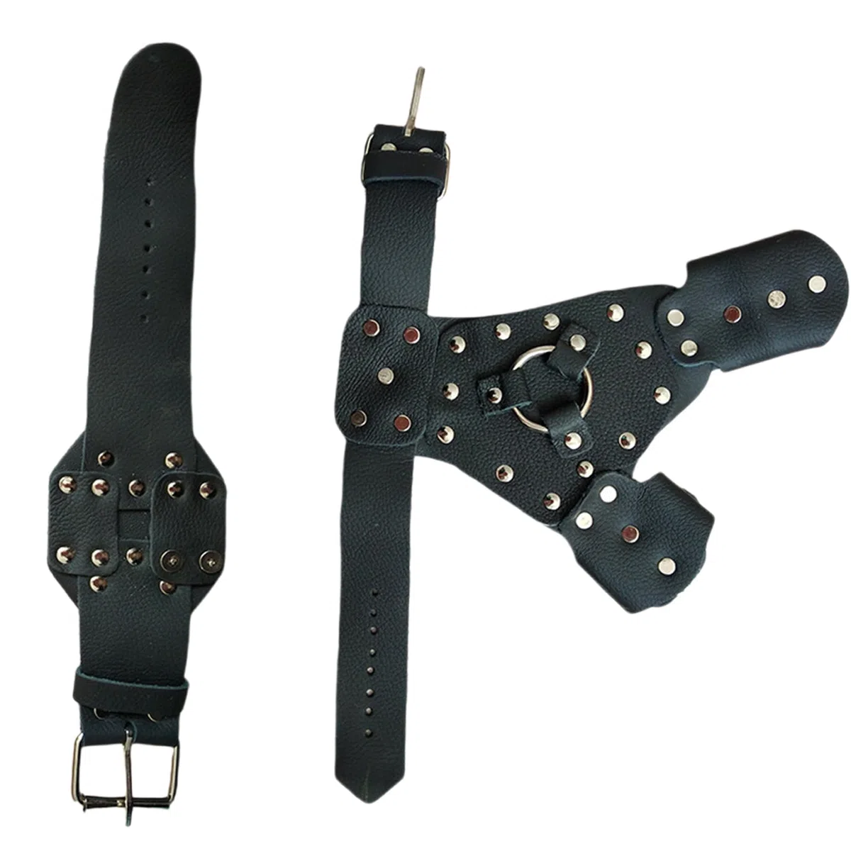 Paramani da pesca Piastra in acciaio incorporata Mano Polso Guardia Bracciali Protezioni Mano Sinistra/Destra Protezioni Da Pesca