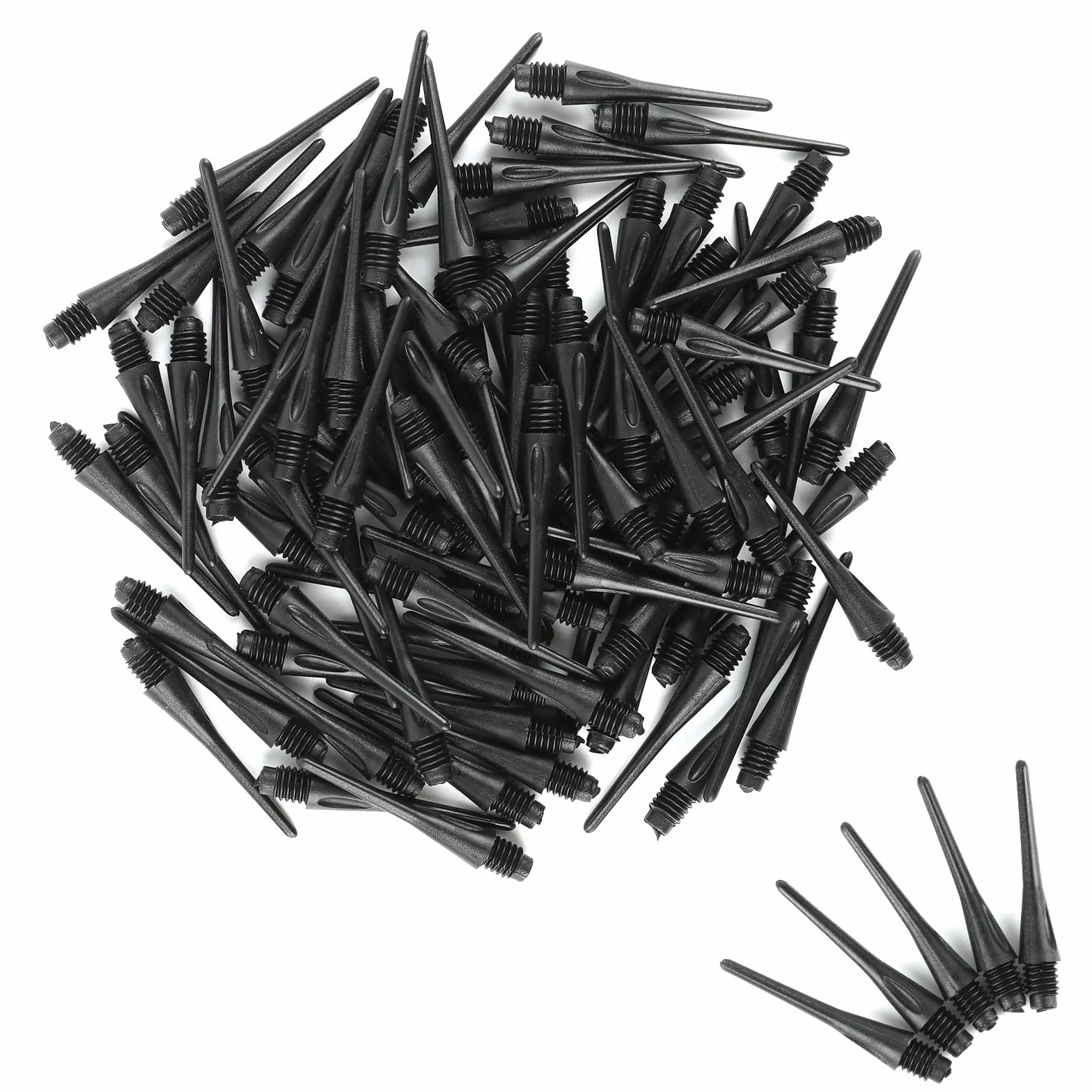 MXTIMWAN 100 Pezzis Freccette Punta Plastica, Punta Morbida per Freccette Darts in Plastica, Punte Freccette Soft, Punte Plastica Darts, Punte di Ricambio per Bersaglio Elettronico