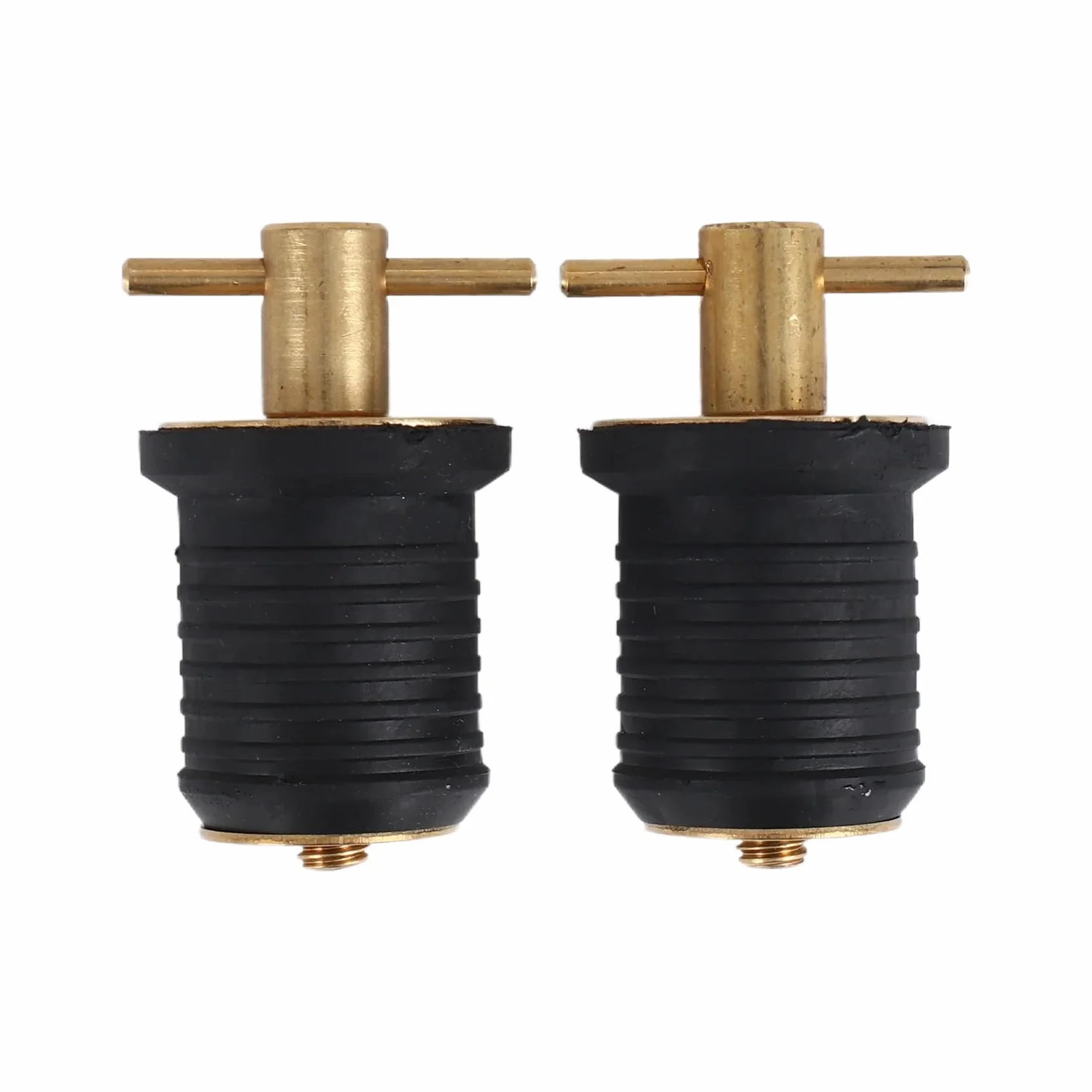 2 Pezzi Tappo di Scarico con Impugnatura per Barche Marine Twist-Turn Gomma Manico