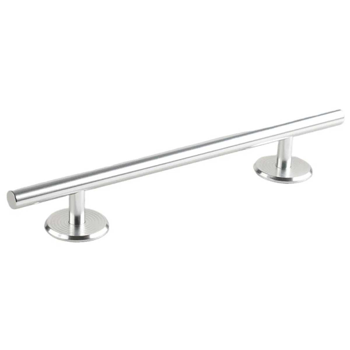 TISHITA Fingerboard 1 Pezzo Fingerboard Round Rail Ostacolo Ramp Rail Acciaio Inox Base Ponderata Superficie Rotonda Adatta a Fingerboarding Parchi Skate Min, Argento