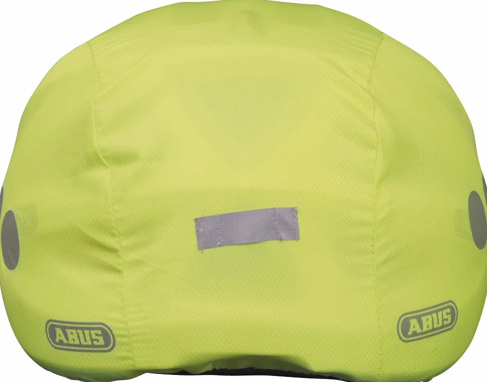 ABUS Cappuccio Antipioggia per caschi - parapioggia con Catarifrangenti Decorativi e Cinturino Elastico - Idrorepellente