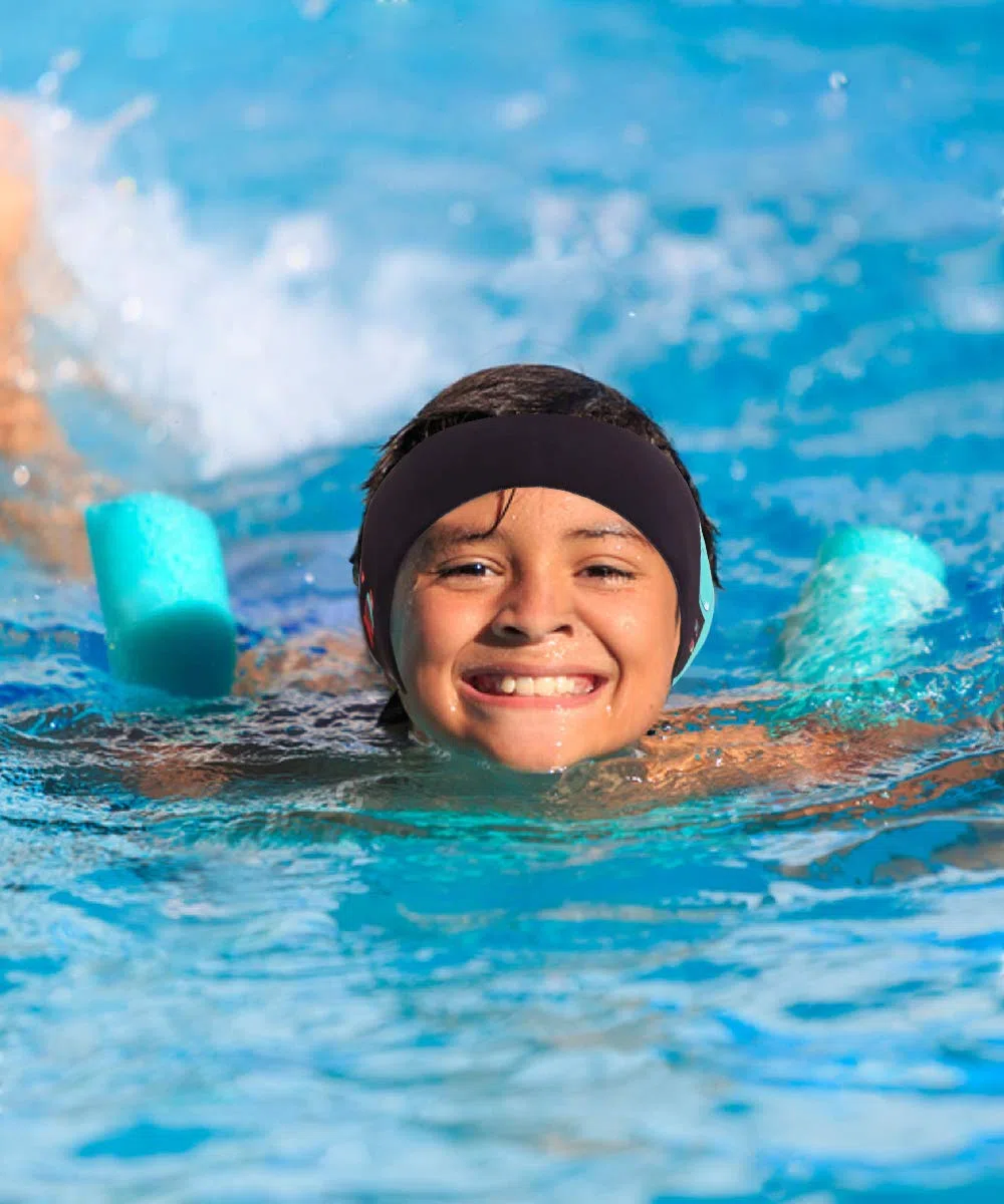 MoKo Fascia da nuoto in neoprene, fascia per orecchie, fascia impermeabile per capelli con elevata elasticità