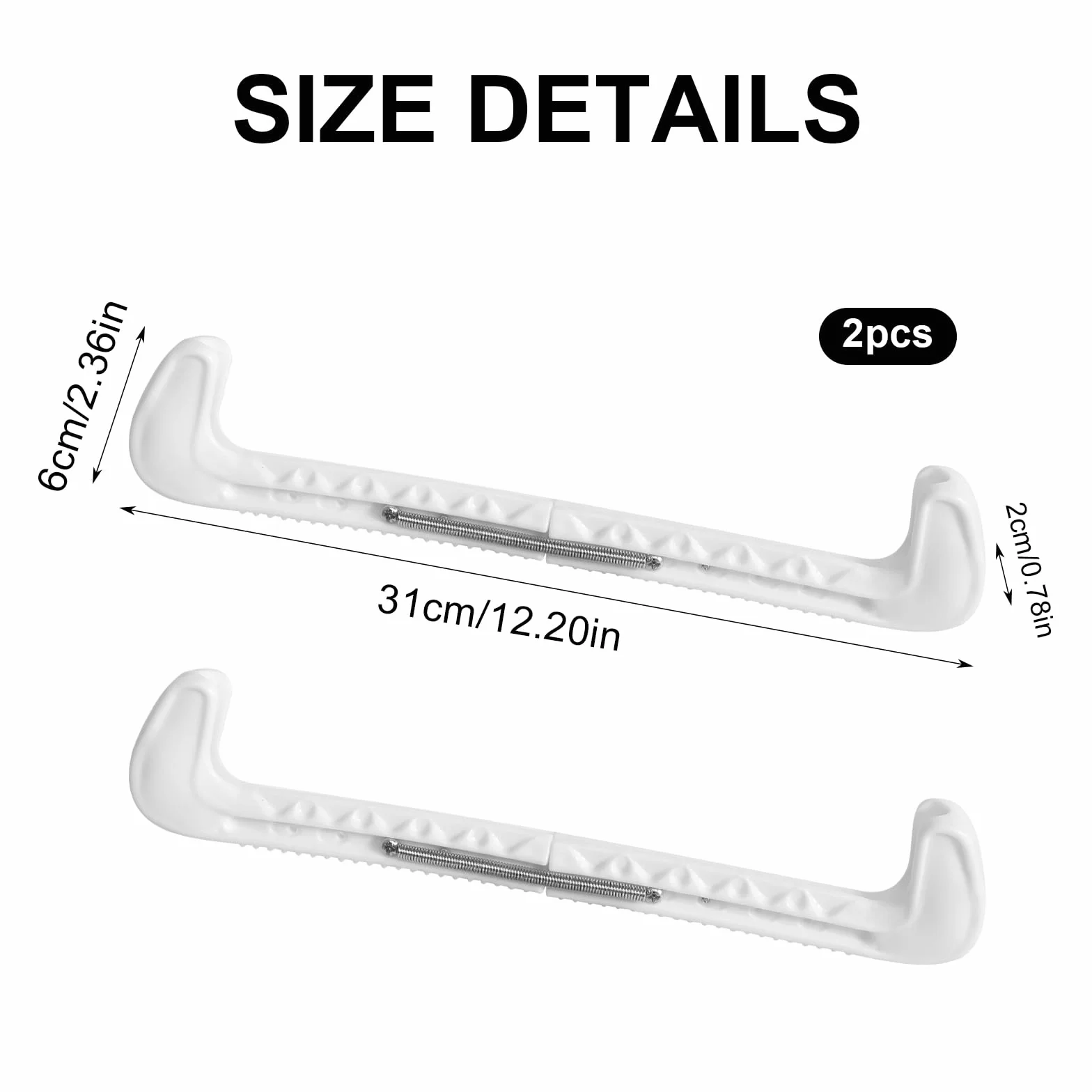 DELAESI Pulitori per pattinaggio sul ghiaccio, protezioni per pattini regolabili, protezione per pattinaggio artistico con salto, accessori per pattinaggio artistico per pattinaggio da hockey