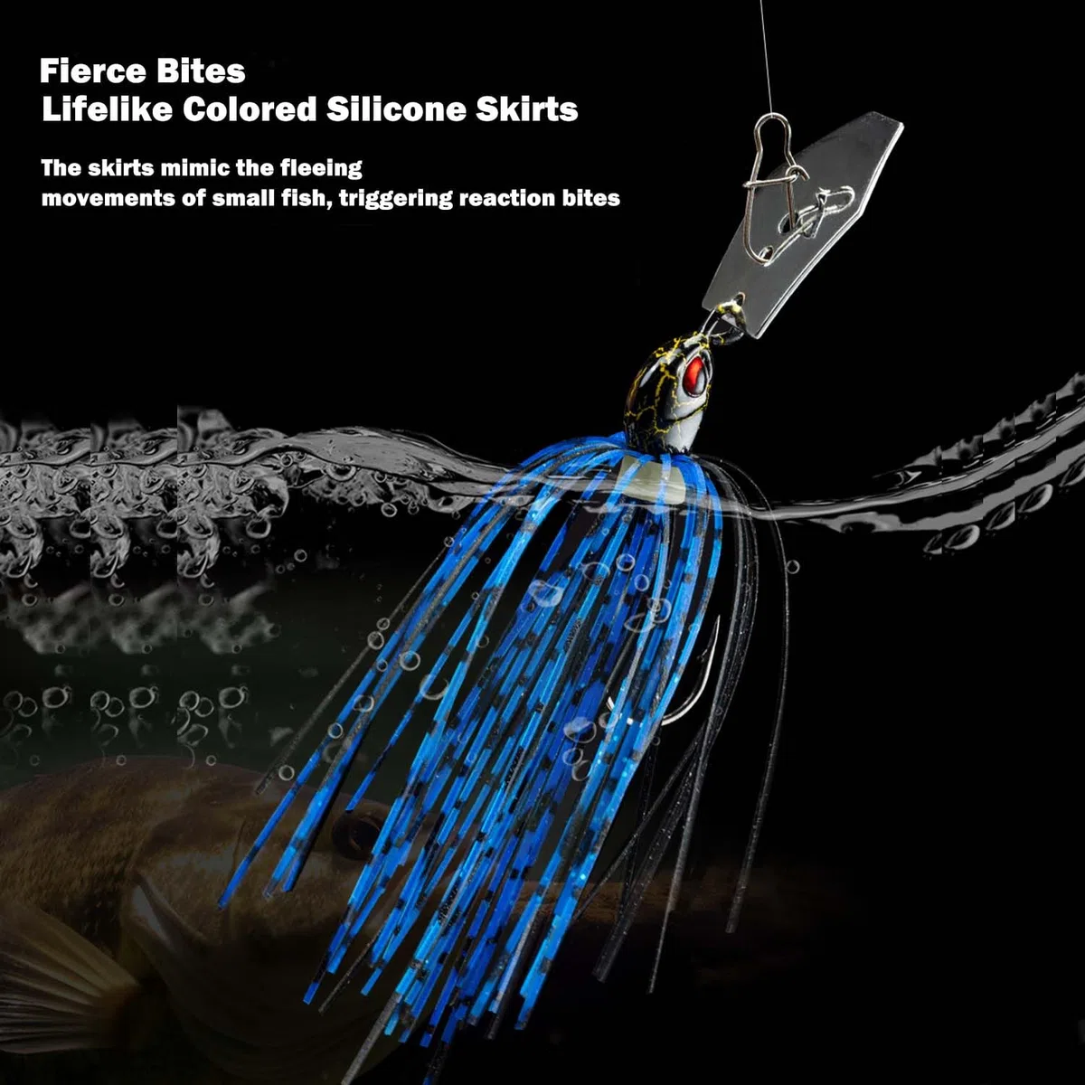 Esche in silicone preassemblate, per acqua dolce e salata, ideali per persici, lucci e trote – regalo perfetto per pescatori