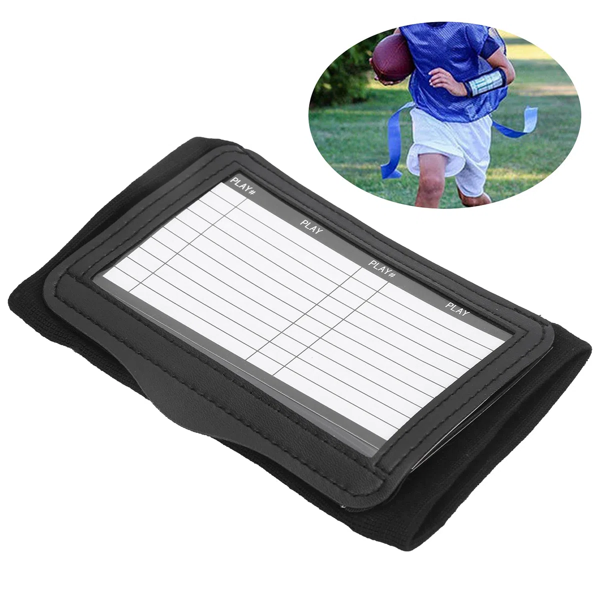 Socobeta Playbook Wristband Calcio Braccialetti Soprts Playbook Wristband Polso Braccialetti da Gioco da Calcio Fold Cover Trasparente Tabellone Didattico per Allenatore da Polso