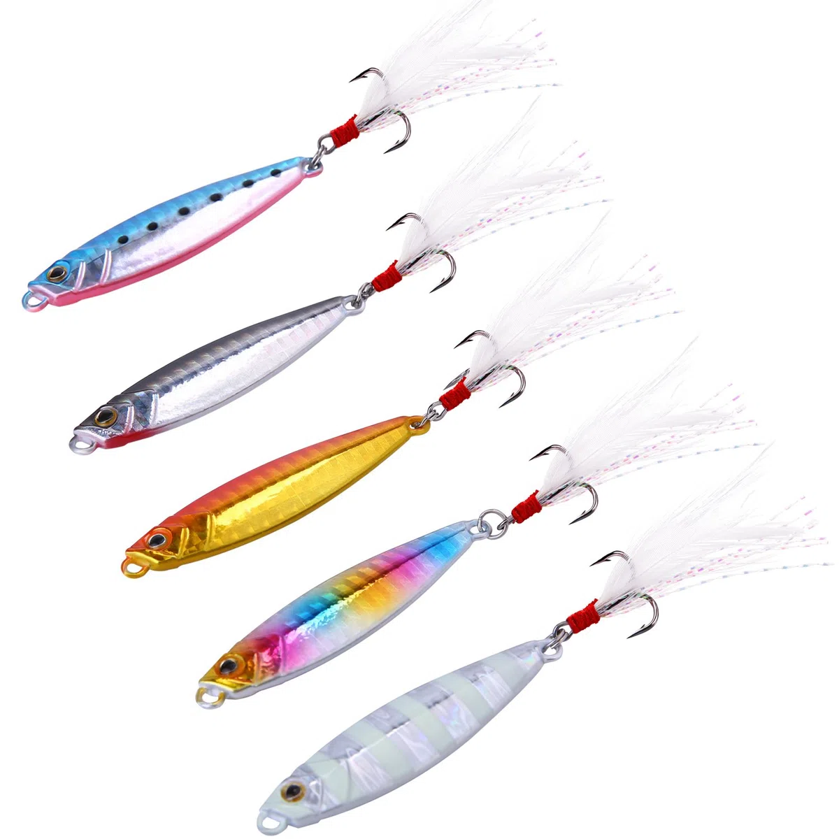 Sougayilang Jigs esche da pesca che affondano cucchiai di metallo micro esca jigging
